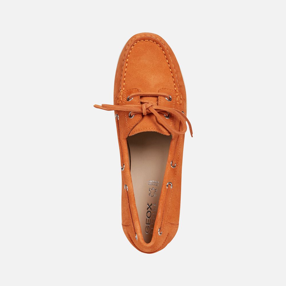 Mocassin Geox Genova - Orange - Femme 586231-UXK